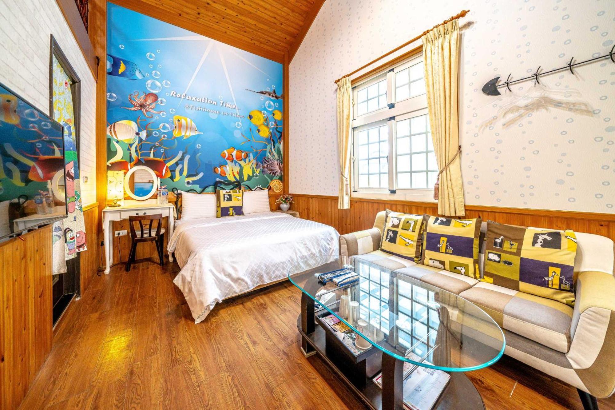 Fish House 宜蘭獨棟別墅 戲水池 生態diy 安農溪自行車 Apartamento Dongshan  Exterior foto